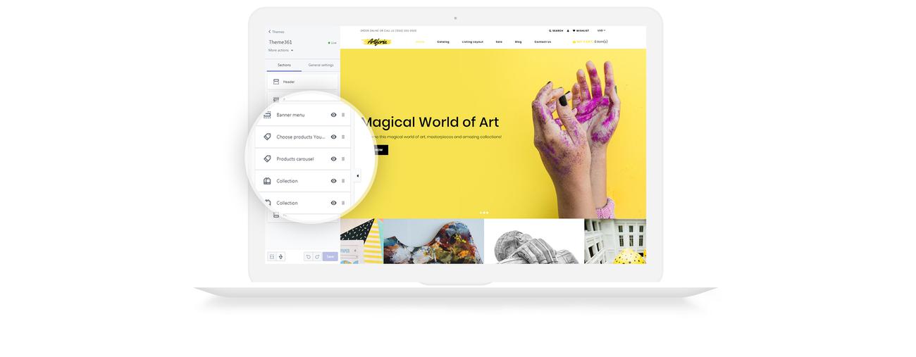 тема art store shopify