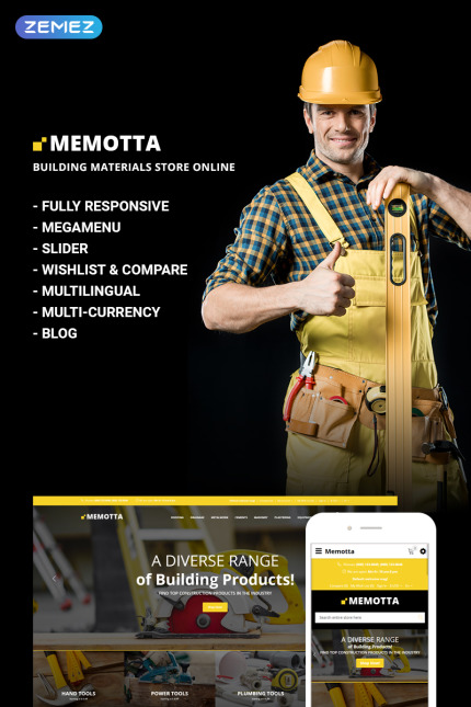 Template #73740 Construction Ecommerce Webdesign Template - Logo template Preview
