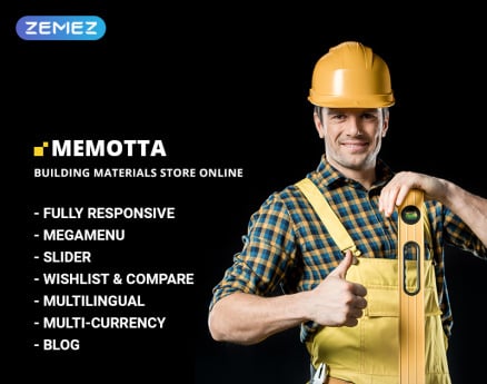 Memotta - Building Materials Store OpenCart Template