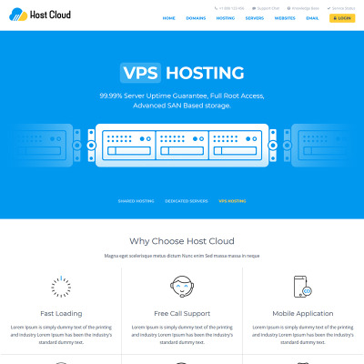 Website Template Host Cloud