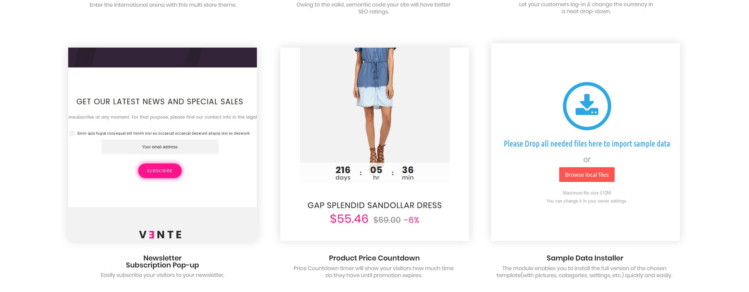 Vente - Apparel Store PrestaShop Theme