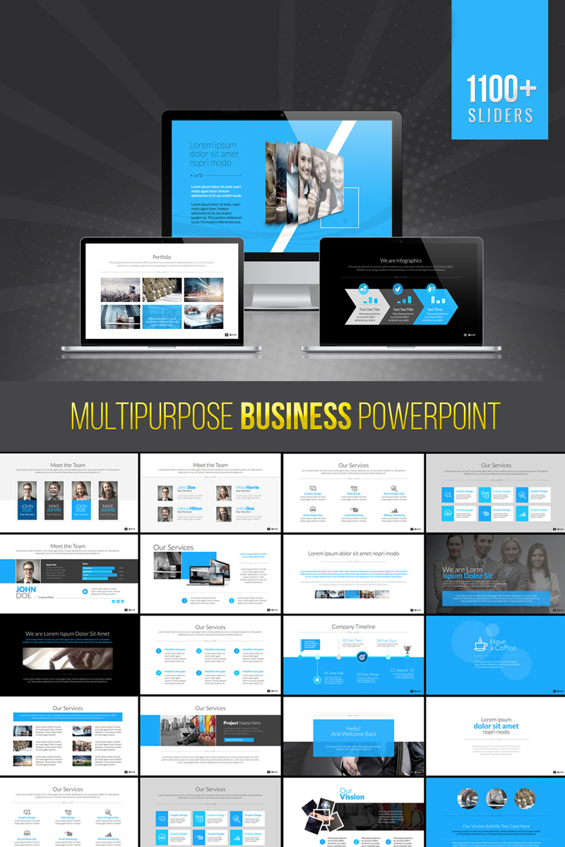 Bravo | Multipurpose Business PowerPoint sablon 73702 - képernyőkép