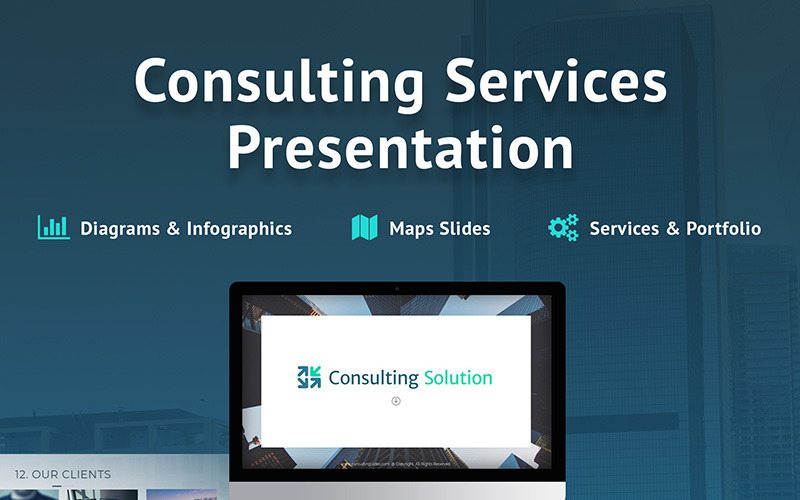 Business Slides - Consulting Services PowerPoint template PowerPoint Template