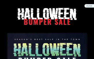 Halloween Bumper Sale Flyer - Corporate Identity Template