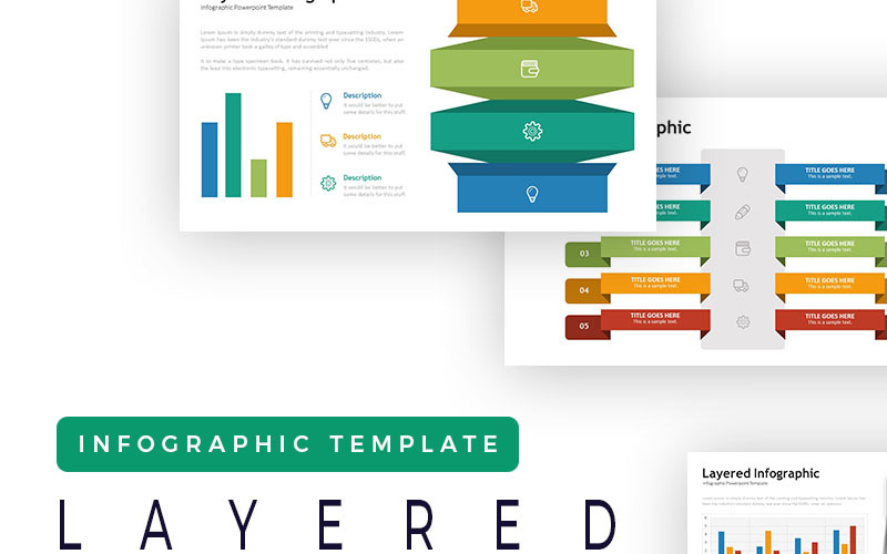 Layered Presentation - Infographic PowerPoint template PowerPoint Template