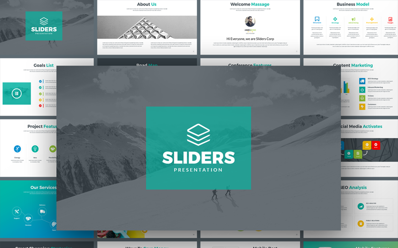Sliders - Multipurpose PowerPoint template PowerPoint Template