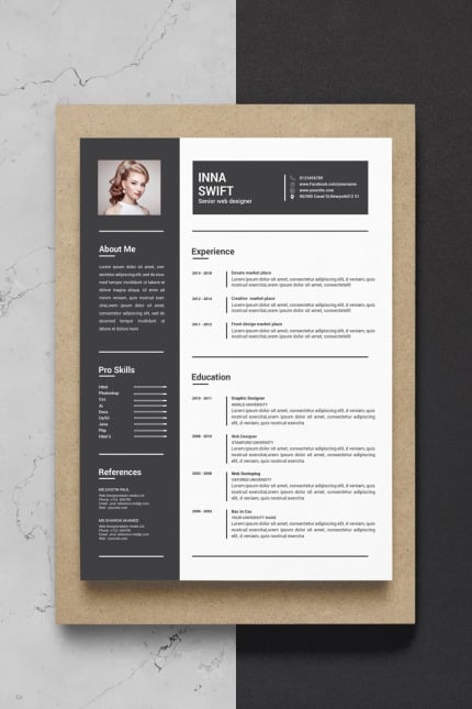 Template #73819 Cleanresume Cv Webdesign Template - Logo template Preview