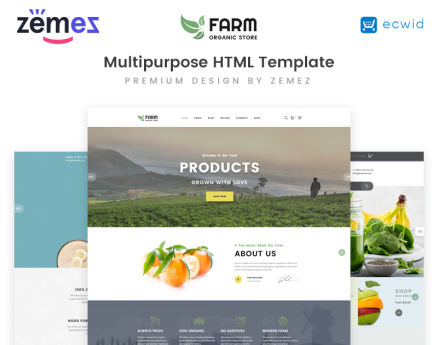Organic Farm Multipurpose HTML Website Template