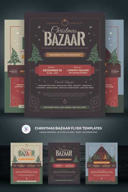 Template #73869 Holiday Market Webdesign Template - Logo template Preview