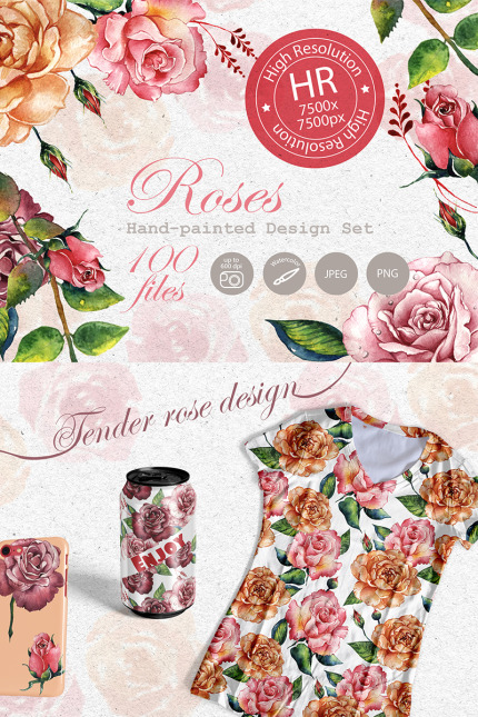 Template #73874 Rose Illustration Webdesign Template - Logo template Preview