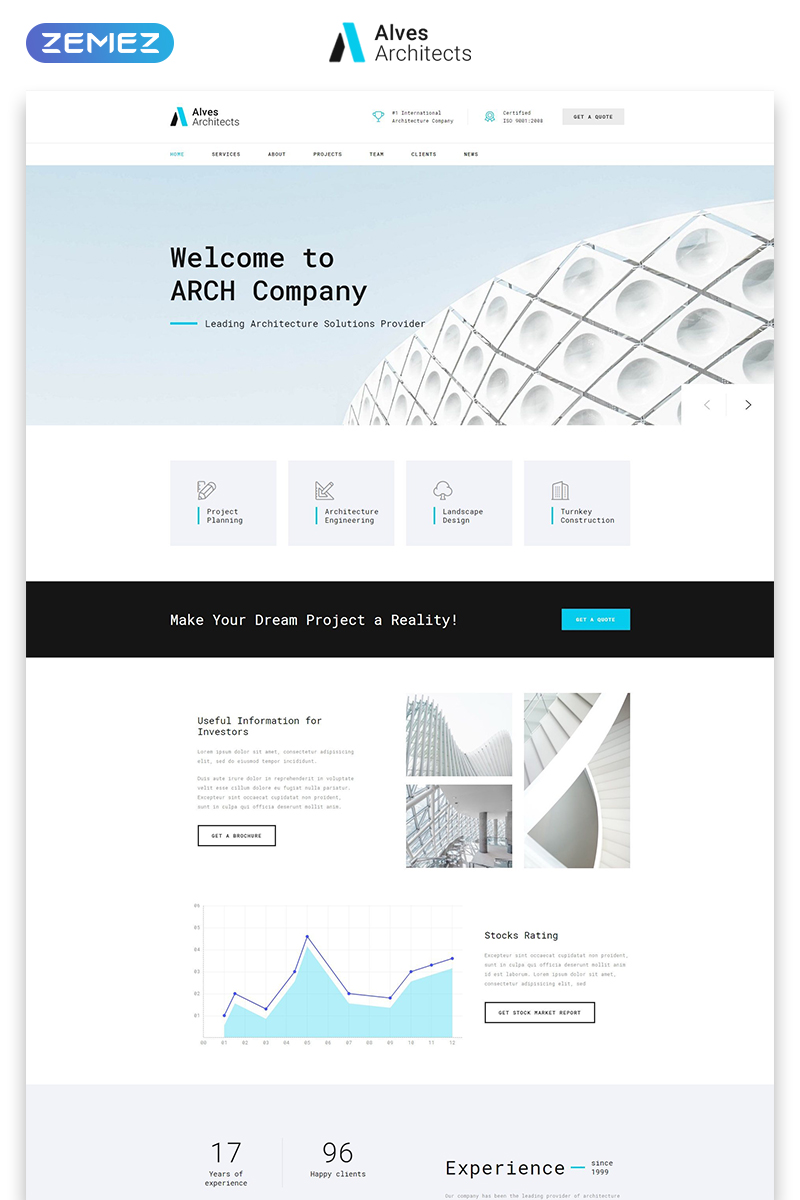 Alves Architects - Light Architecture Company HTML Landing Page Template