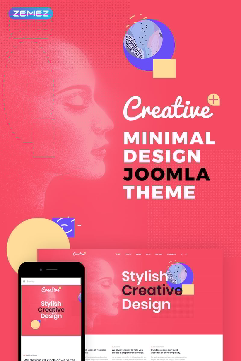 Creative - Web Design Studio Joomla Template - screenshot