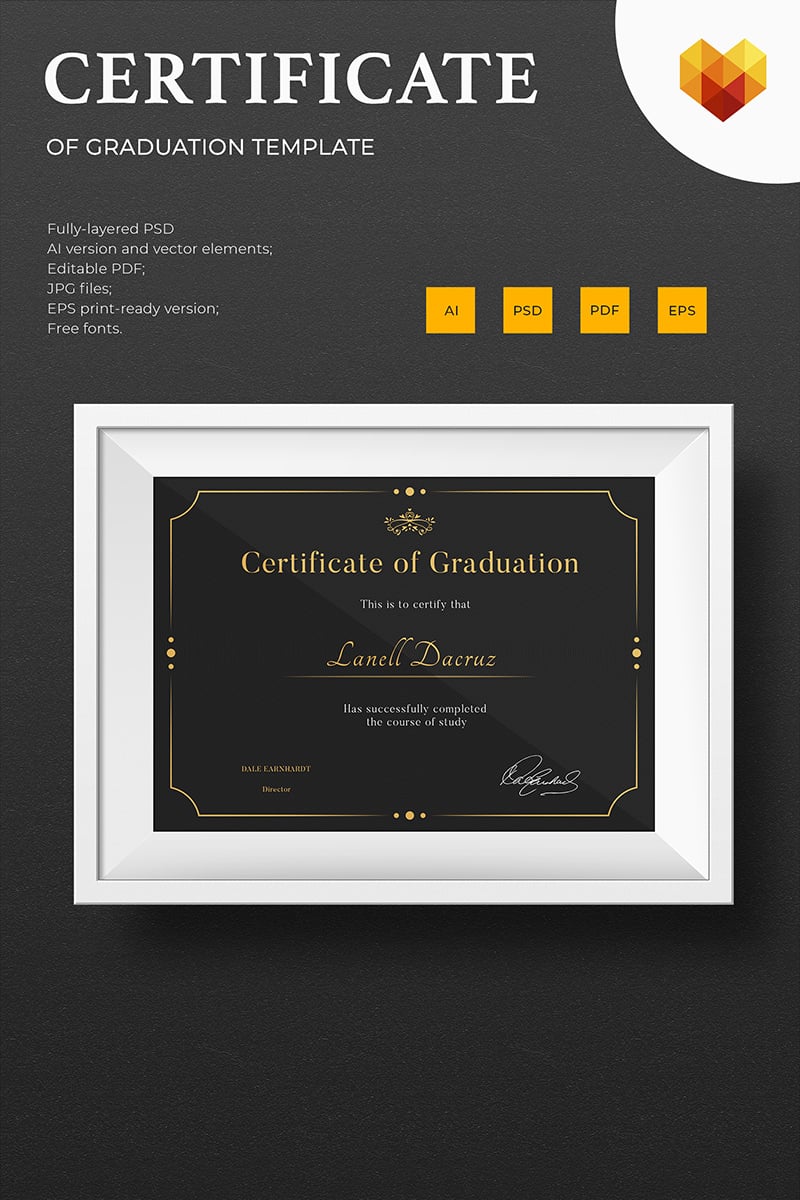 Graduation Certificate Template 73893 - képernyőkép