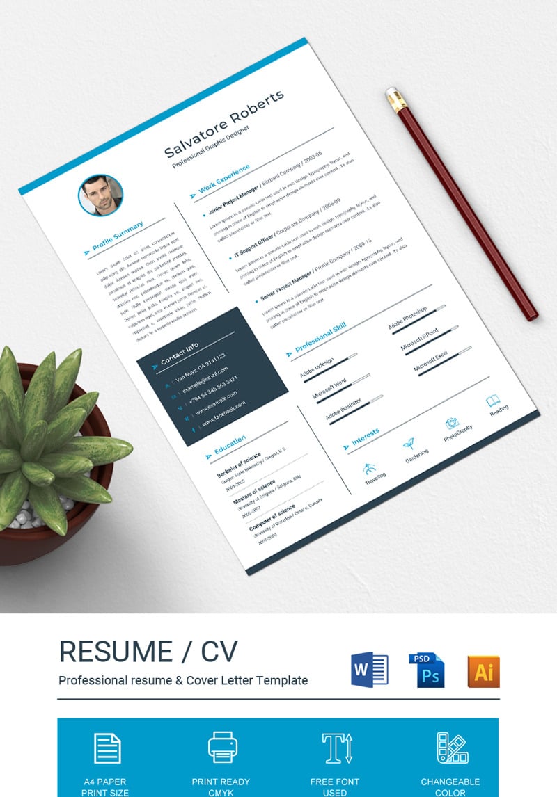 Roberts Resume Template #73898