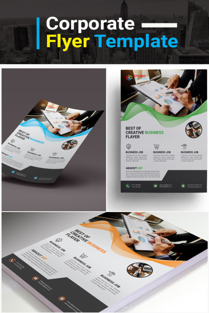 Template #73908 Flyer Creative Webdesign Template - Logo template Preview