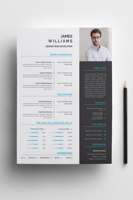 Template #73972 A4 Black Webdesign Template - Logo template Preview