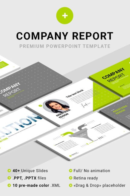 Template #73978 Report Annual Webdesign Template - Logo template Preview