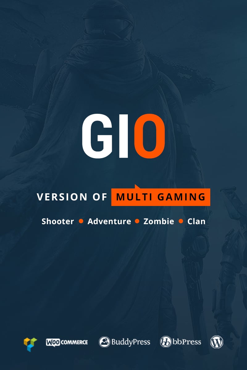 GIO - Multi Gaming Website Builder Multipurpose WordPress Theme - screenshot