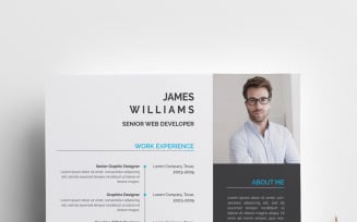 JAMES Graphic Web Developer Resume Template