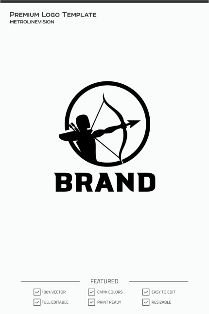 Template #74030 Archery Sports Webdesign Template - Logo template Preview