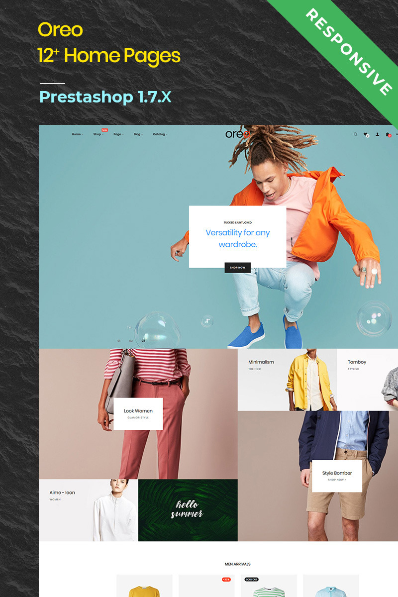 Oreo Fashion store and decor PrestaShop Theme - screenshot