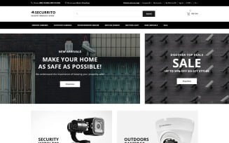 Securrito - Security Products Store OpenCart Template