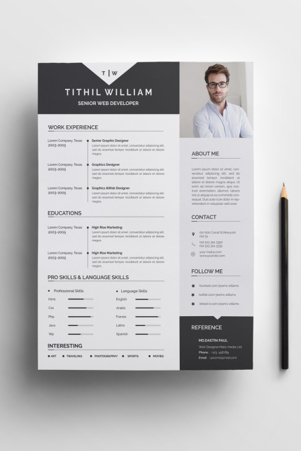 Template #74141 A4 Black Webdesign Template - Logo template Preview