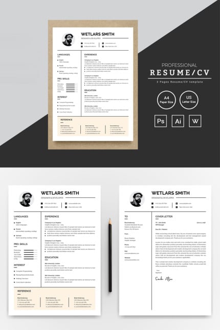 Template #74190 Cv Clean Webdesign Template - Logo template Preview