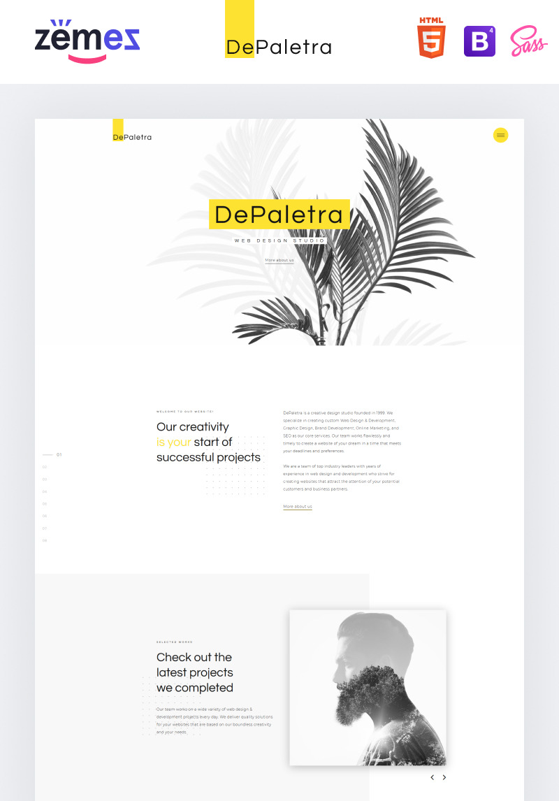 Depaletra Design Ready To Use Website Template