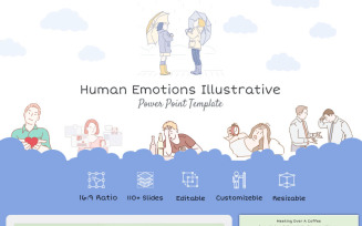Human Emotions Illustrative PowerPoint template