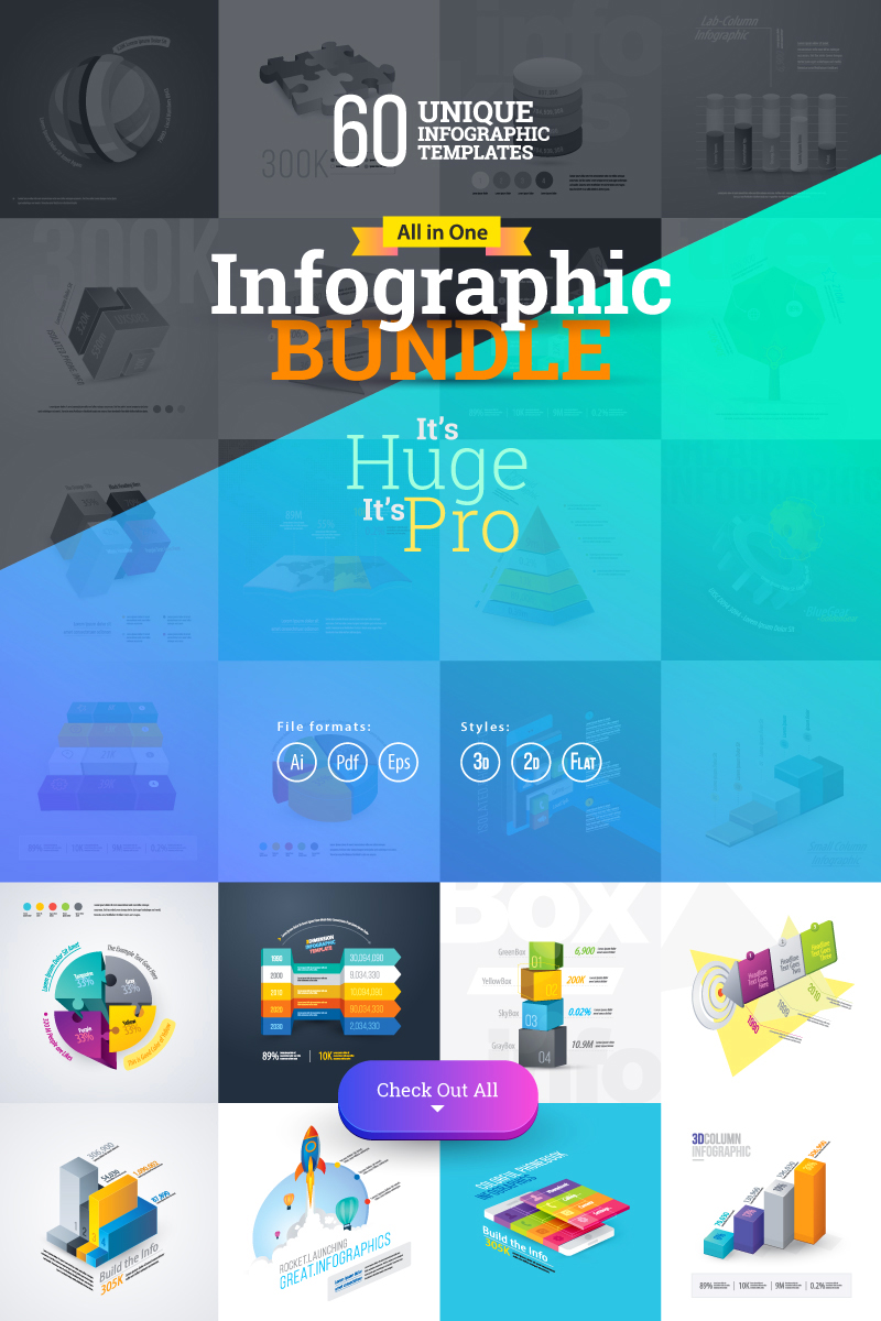 "Most Use Essential Infographic Mega" Éléments infographiques #74162 - screenshot