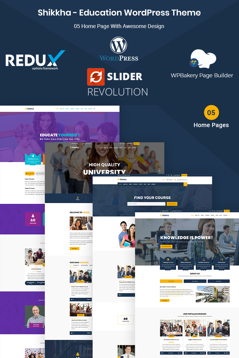 Responsive Sikkha - Education & LMS Wordpress #74161 - Ekran resmi