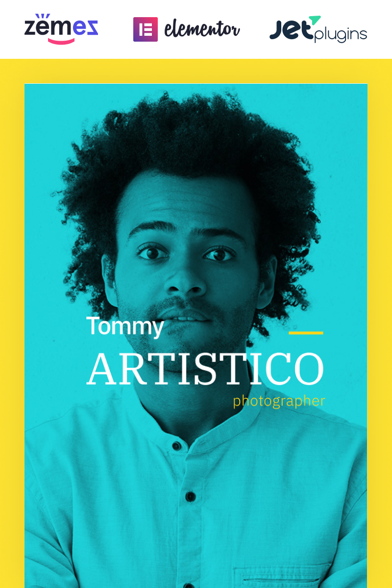 Responsive Tommy Artistico - Photographer Gallery Elementor Wordpress #74196