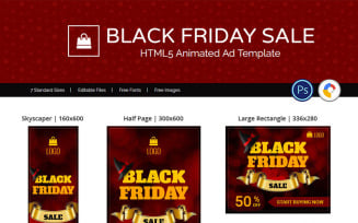 Shopping & E-commerce | Black Friday Sale Animated Banner