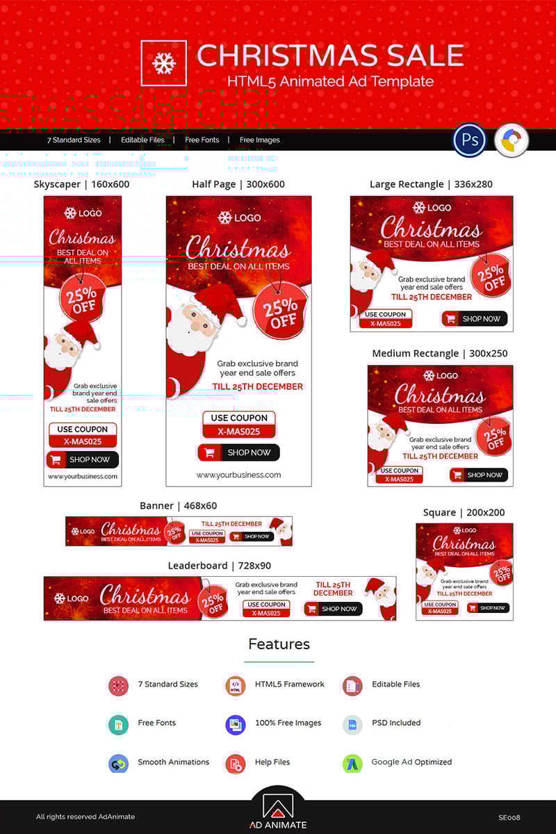 Shopping & E-commerce | Christmas Sale Ads №74128 - скриншот