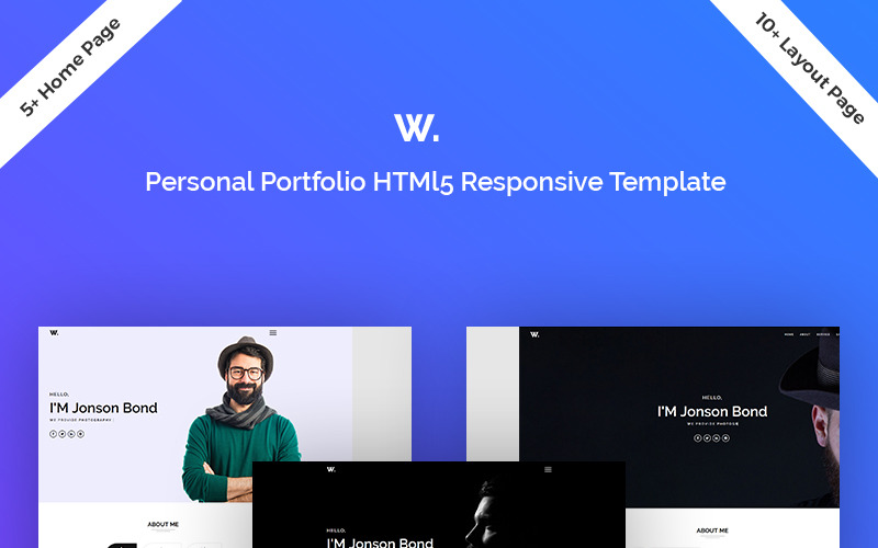 Welfare Personal Portfolio HTML5 Template Landing Page Template