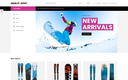SnowSport - Extreme Sports Gear Magento Theme
