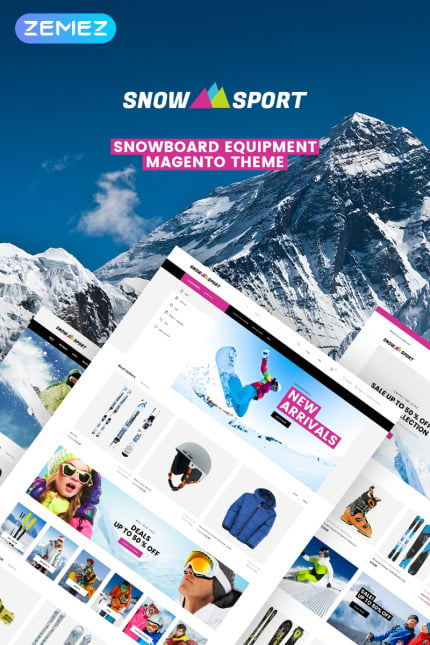 Template #74256 Snowsports Snowboarding Webdesign Template - Logo template Preview