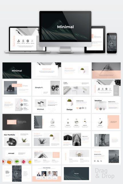 Template #74262 Powerpoint Business Webdesign Template - Logo template Preview