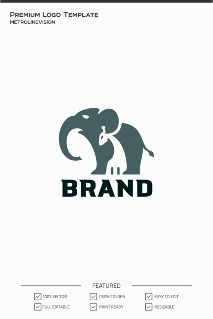 Template #74279 Negative-space Giraffe Webdesign Template - Logo template Preview