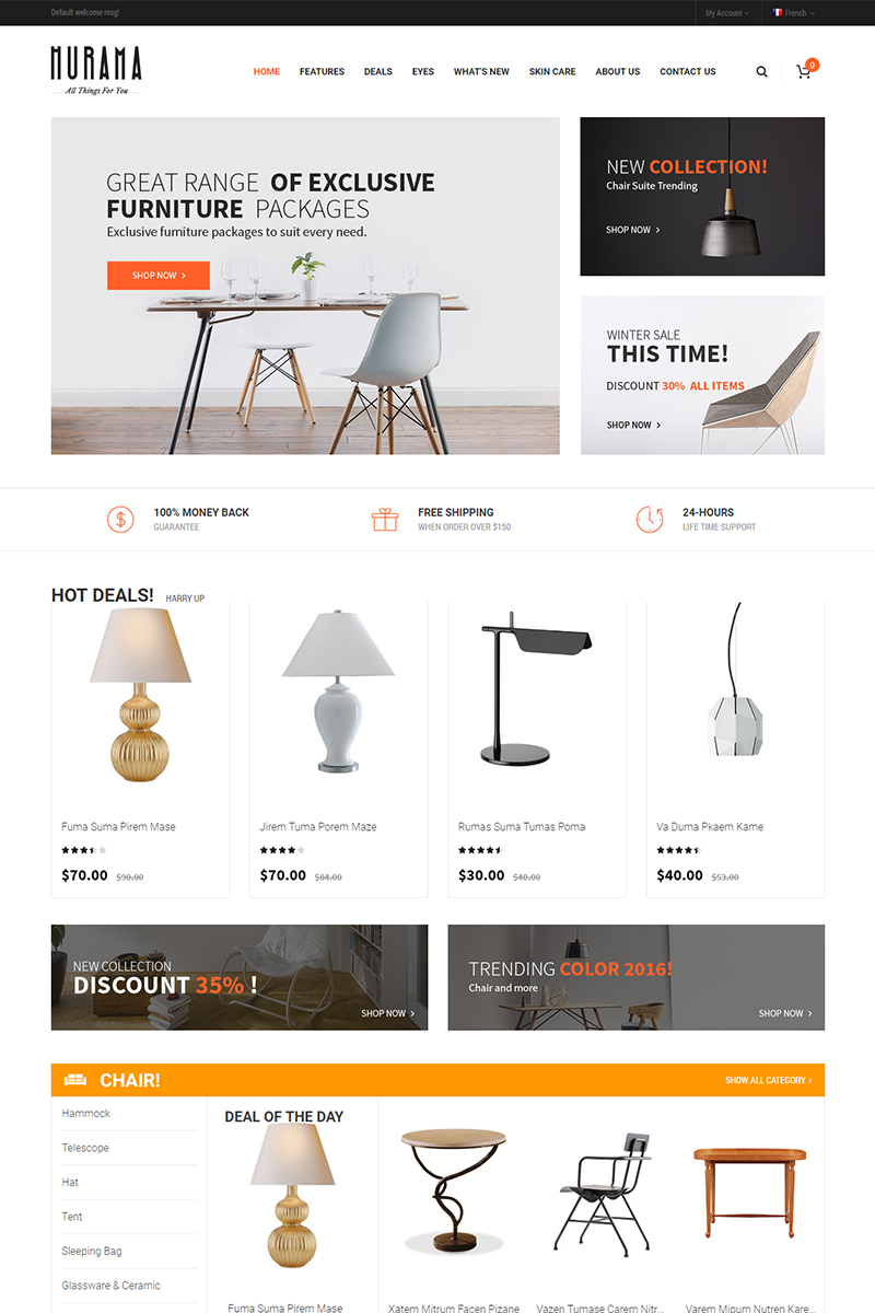Reszponzív Hurama - Responsive and Customizable Magento sablon 74260