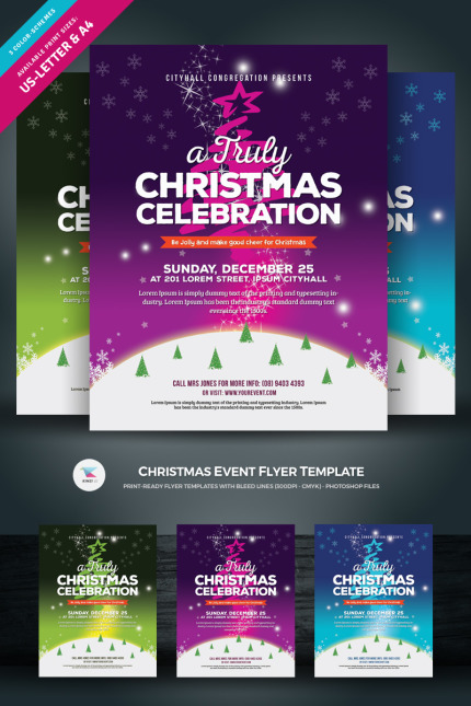 Template #74309 Celebration Christmas Webdesign Template - Logo template Preview