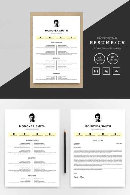 Template #74317 Cv Clean Webdesign Template - Logo template Preview