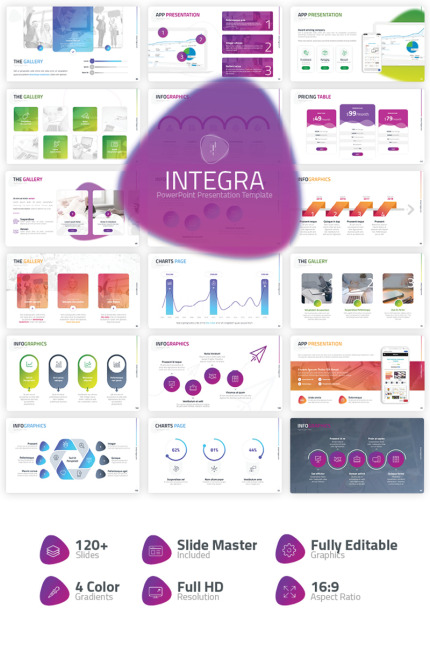 Template #74321 Chart Corporate Webdesign Template - Logo template Preview