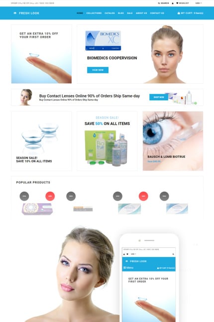 Template #74340 Eyewear Healthcare Webdesign Template - Logo template Preview