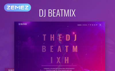DJ Beatmix - Personal Page Elementor