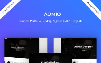 Aomio Personal Portfolio Landing Page Template