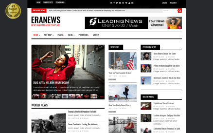 Eranews News and Magazine Joomla Template