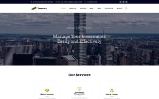 Investex - Investment Ready-to-Use Website Template