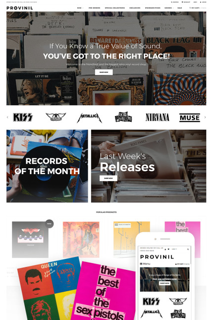 Kit Graphique #74416 Musique Boutique Web Design - Logo template Preview